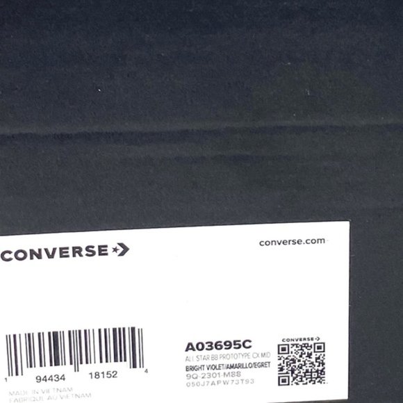 Converse BB Prototype CX Basketball Violet Mesh Suede Mid Sneakers Women A03695C - Picture 8 of 9